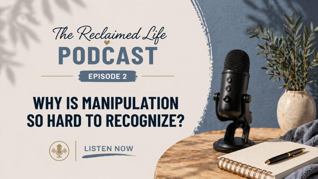 If you’ve ever questioned your reality or struggled to explain what felt “off,” this episode explores why manipulation is so hard to recognize—especially in emotionally or spiritually harmful relationships. A gentle, validating conversation on awareness, clarity, and beginning to trust yourself again.