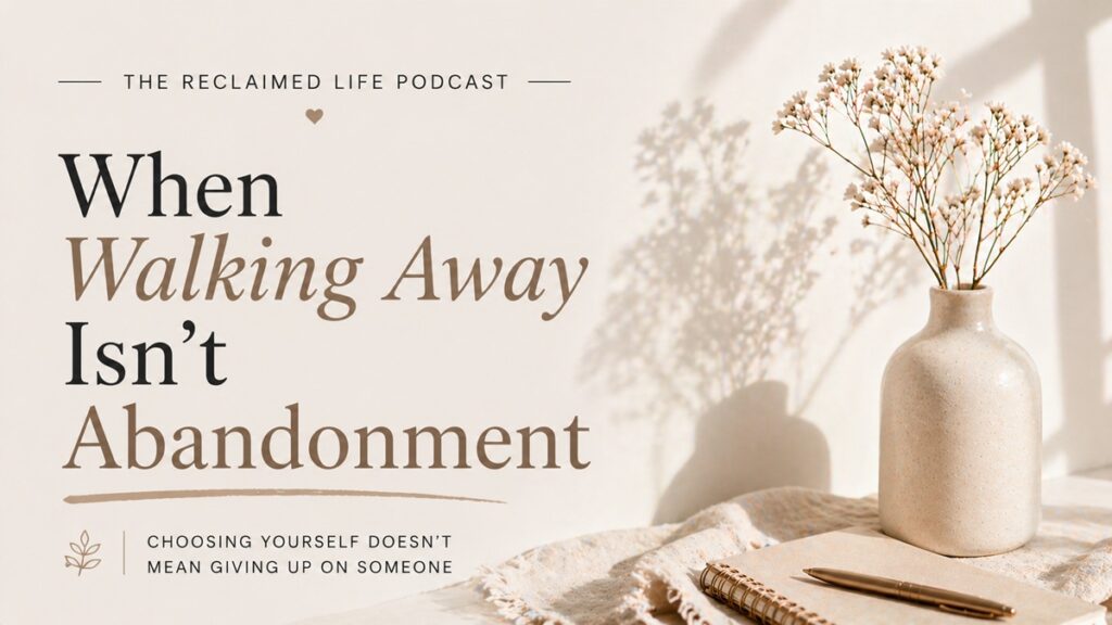 If you’ve said it more than once and nothing changed, this might be why you stepped back. This post explains the difference between abandonment and setting a boundary.