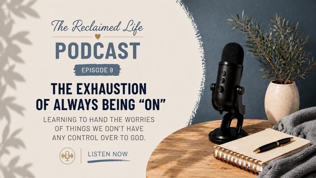 Constant overthinking, emotional hypervigilance, mental exhaustion, and the pressure of always holding everything together can quietly drain us over time. This podcast episode explores emotional burnout, surrender, nervous system exhaustion, and learning to rest in God instead of carrying everything alone.