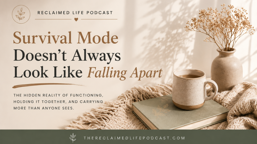 Many people in survival mode appear strong, responsible, and capable on the outside. Discover how people-pleasing, hypervigilance, emotional exhaustion, and constantly carrying too much can become your normal.
