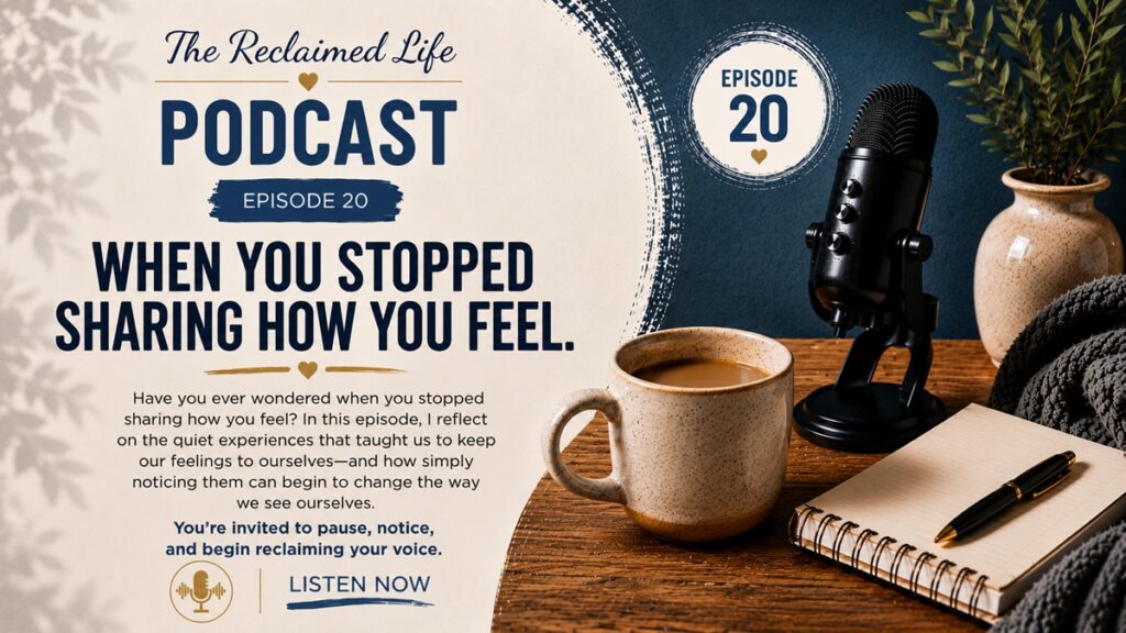 Sometimes we don't stop sharing because we have nothing to say—we stop because it no longer feels safe. In this episode of The Reclaimed Life Podcast, discover how childhood experiences, unhealthy relationships, and people-pleasing can shape your voice, and why understanding your own experience is the beginning of healing.