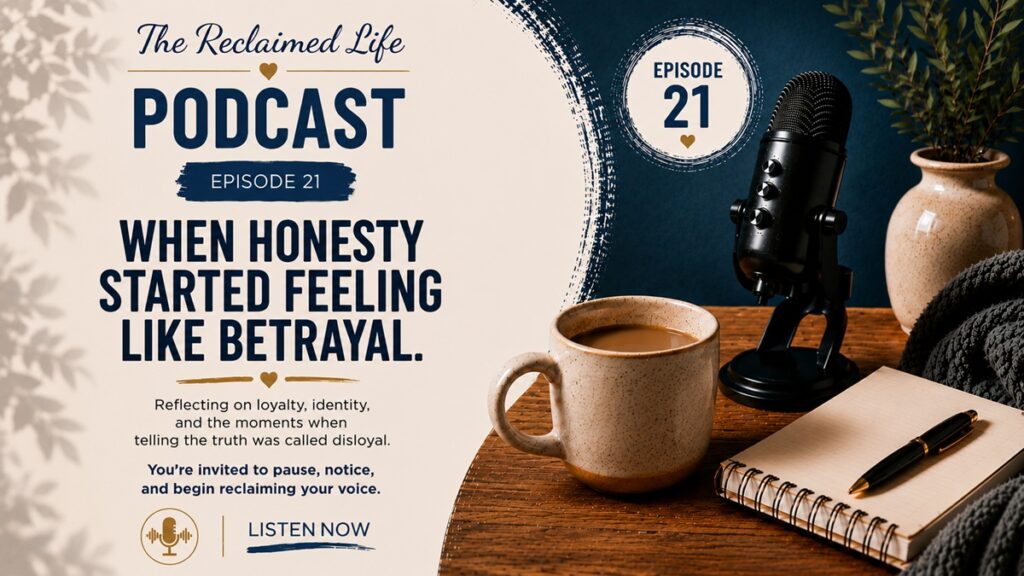 Have you ever been called disloyal simply because you were honest? This reflective podcast episode explores loyalty, identity, codependency, emotional healing, and the quiet work of untangling the beliefs that have shaped the way you see yourself. A gentle encouragement for anyone healing from emotional or spiritual abuse.